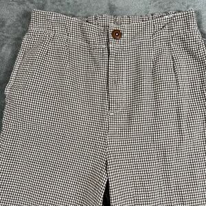 Free People Kate Pants‎ Women’s S Plaid Straight Leg Boho Indie Tailored Trouser